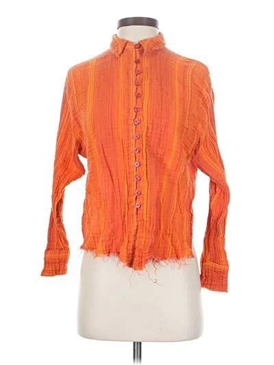 Pre-owned Urban Outfitters Long Sleeve Blouse In Orange
