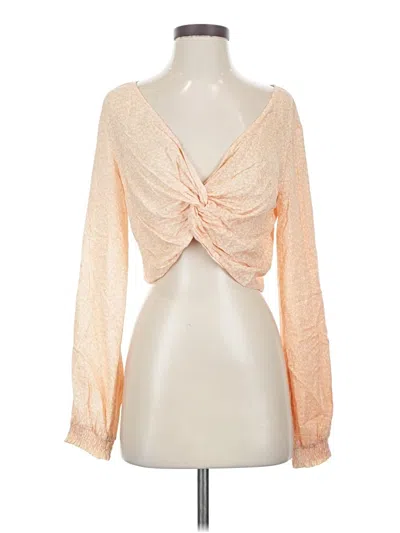 Pre-owned Urban Outfitters Long Sleeve Blouse In Orange