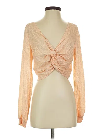 Pre-owned Urban Outfitters Long Sleeve Blouse In Orange