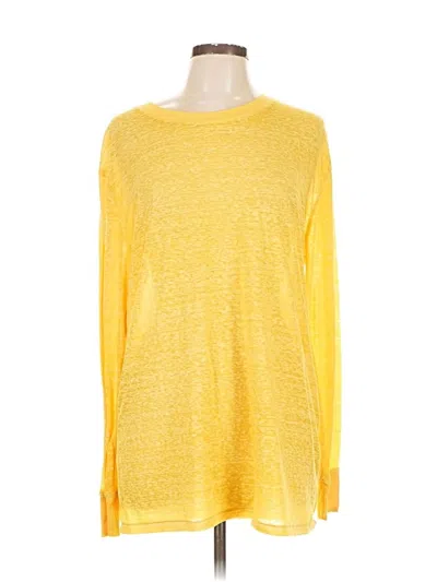 Pre-owned Urban Outfitters Long Sleeve T-shirt In Yellow