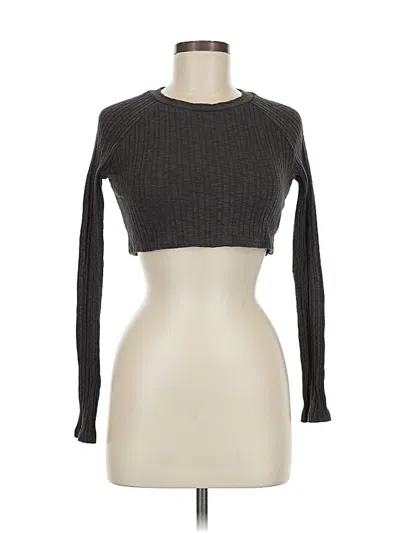 Pre-owned Urban Outfitters Long Sleeve Top Gray Turtleneck Tops