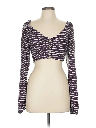 Pre-owned Urban Outfitters Long Sleeve T-shirt In Purple