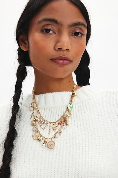 Urban Outfitters Lorelei Layering Charm Necklace Set In Gold, Women's At