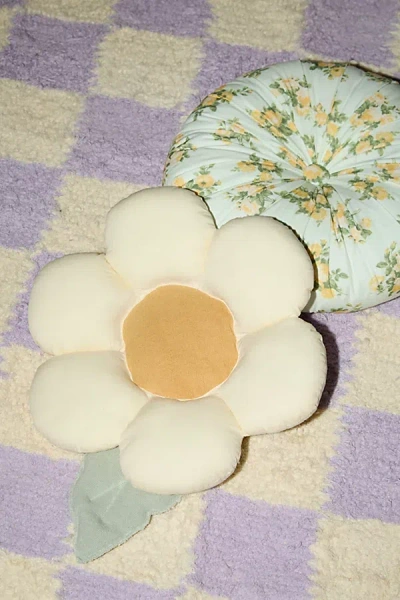 Urban Outfitters Lorena Canals Little Daisy Throw Pillow In Natural At