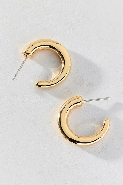 Urban Outfitters Lower East Side Essential Tube Hoop Earring In Gold, Women's At