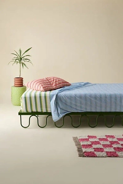 Urban Outfitters Lucie Squiggle Colorful Iron Bed In Green At