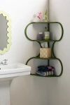 Urban Outfitters Lucie Wiggle Iron Corner Wall Shelf In Green At