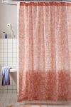 Urban Outfitters Lucky Stencil Shower Curtain In Peach At