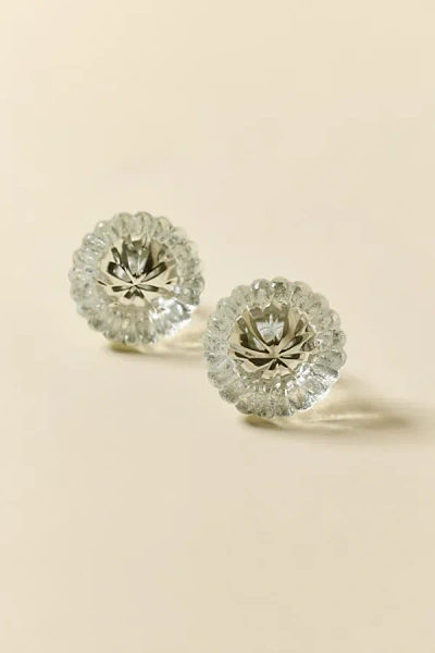 Urban Outfitters Luna Clear Glass Knob - Set Of 2 In Clear At  In Metallic