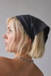 Urban Outfitters Luna Essential Slip-on Headscarf In Black, Women's At  In Metallic