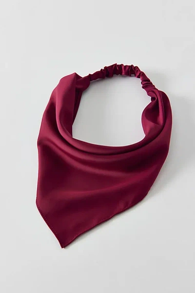 Urban Outfitters Luna Essential Slip-on Headscarf In Maroon, Women's At