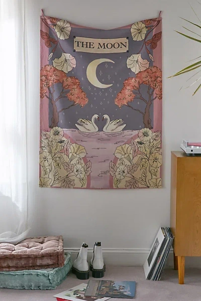 Urban Outfitters Luna Swan Tarot Tapestry In Lavender At  In Pink