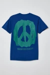 URBAN OUTFITTERS MAC MILLER MACADELIC PEACE TEE IN BLUE, MEN'S AT URBAN OUTFITTERS