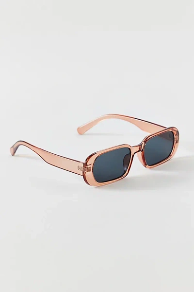 Urban Outfitters Mae Chunky Rectangle Sunglasses In Pink, Women's At