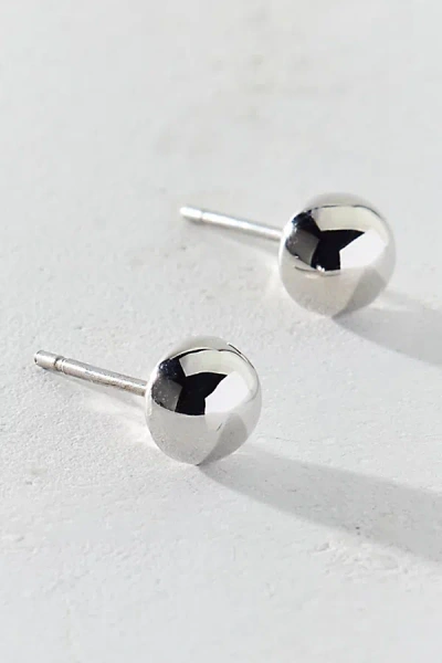 Urban Outfitters Manhattan 14k Gold-plated Stud Earring In Silver, Women's At