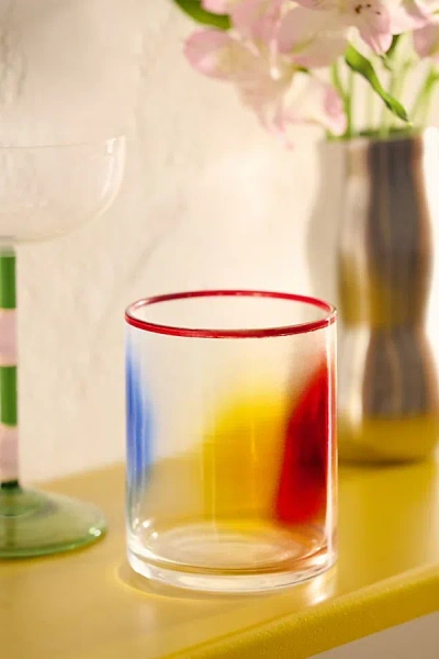 Urban Outfitters Marbled Tumbler Juice Glass In Orange At  In Multi