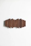 Urban Outfitters Mari Wood Modern Wall Multi-hook In Dark Brown At