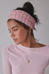 Urban Outfitters Maria Textured Headwrap Wide Headband In Pink, Women's At