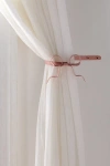 Urban Outfitters Marina Bow Curtain Tie-back Set In Light Pink At