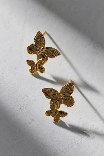 Urban Outfitters Mariposa Butterfly Post Earring In Gold, Women's At