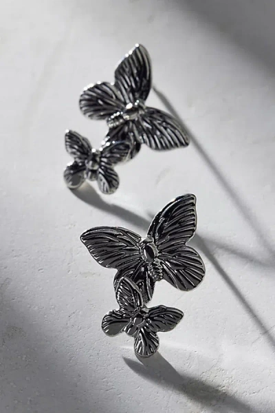 Urban Outfitters Mariposa Butterfly Post Earring In Silver, Women's At