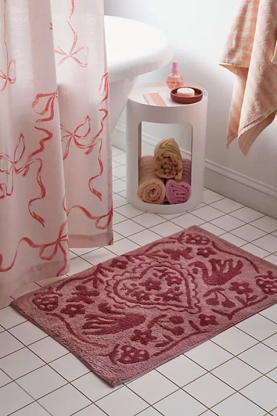 Urban Outfitters Mariya Bath Mat In Pink At