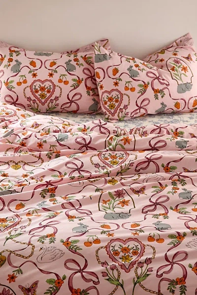 Urban Outfitters Mariya Duvet Set In Pink At