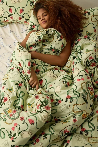 Urban Outfitters Mariya Duvet Set In Sage At  In Green