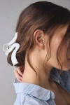 Urban Outfitters Marlowe Wave Resin Claw Clip In Ivory, Women's At  In White