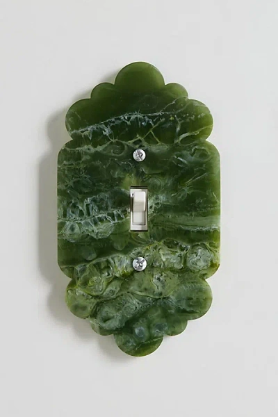 Urban Outfitters Marnie Scalloped Resin Switch Plate In Green At