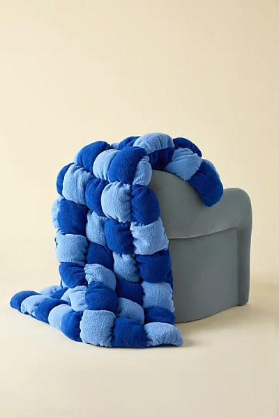 Urban Outfitters Marshmallow Cloud Fleece Throw Blanket In Blue At