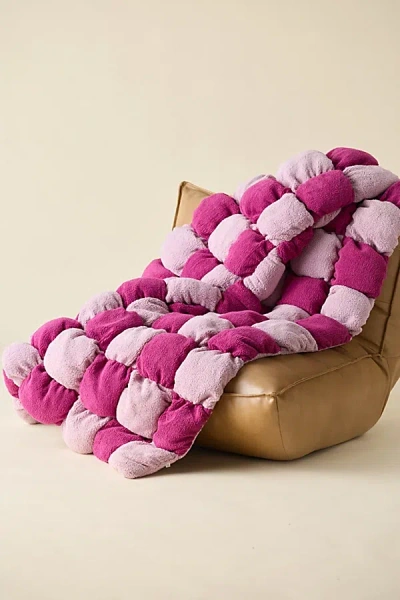 Urban Outfitters Marshmallow Cloud Fleece Throw Blanket In Boysenberry At  In Pink