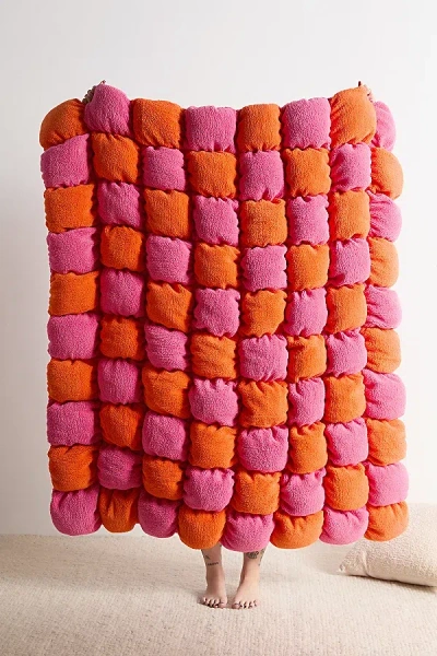 Urban Outfitters Marshmallow Cloud Fleece Throw Blanket In Pink At  In Multi