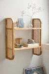 URBAN OUTFITTERS MARTE 2-TIER WALL SHELF IN NATURAL AT URBAN OUTFITTERS