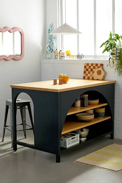 Urban Outfitters Mason Kitchen Island In Black At