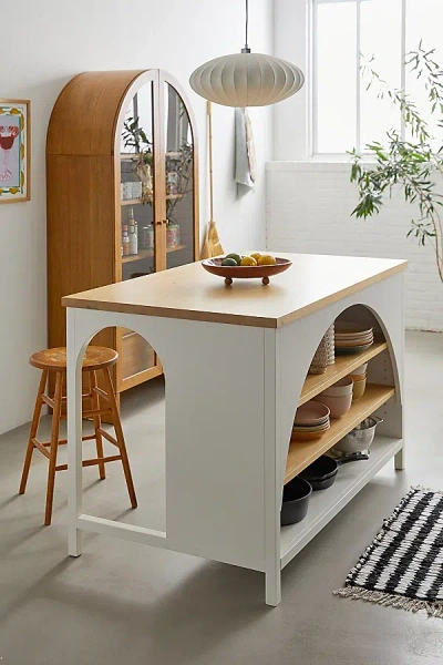 Urban Outfitters Mason Kitchen Island In White At