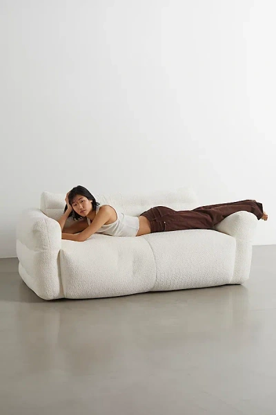 Urban Outfitters Matilda Boucle Bean Bag Sofa In Ivory At