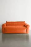 Urban Outfitters Matilda Velvet Bean Bag Sofa In Burnt Orange At