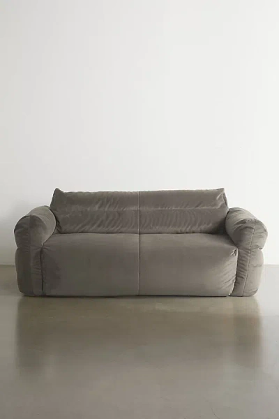 Urban Outfitters Matilda Velvet Bean Bag Sofa In Grey At