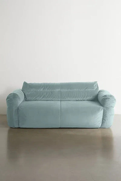 Urban Outfitters Matilda Velvet Bean Bag Sofa In Sky At