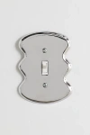 Urban Outfitters Maura Squiggle Shape Light Switch Cover In Silver At  In Silver