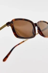 Urban Outfitters Max Slim Rectangle Sunglasses In Brown, Women's At  In Brown