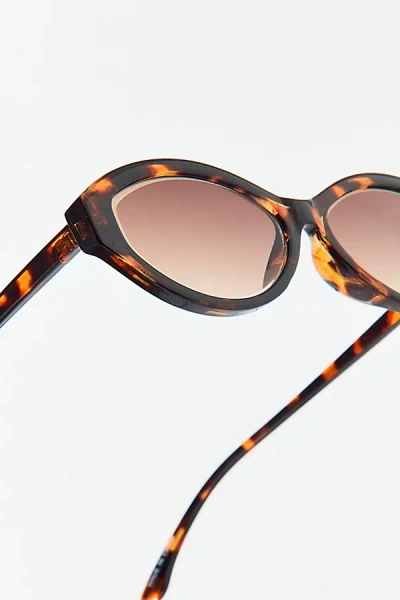 Urban Outfitters Meera Oval Sunglasses In Neutral, Women's At