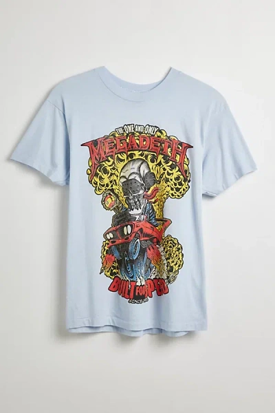 Urban Outfitters Megadeath Built For Speed Tee In Airy Blue, Men's At