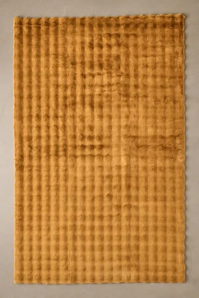 Urban Outfitters Megan Cloud Washable Rug In Gold At  In Brown