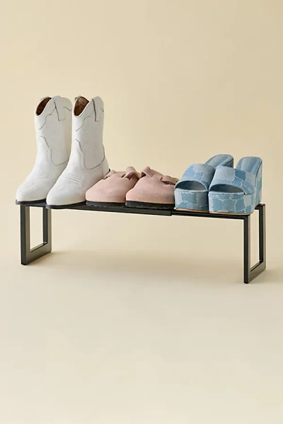 Urban Outfitters Mel Metal Expandable Shoe Rack In Black At