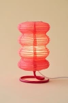 Urban Outfitters Melanie Paper Lantern Table Lamp In Pink Shade With Pink Base At  In Red