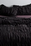 Urban Outfitters Melody Cinched Core Duvet Cover In Charcoal At  In Black