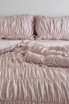 Urban Outfitters Melody Cinched Core Duvet Cover In Pink At