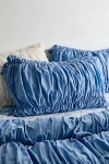 Urban Outfitters Melody Cinched Core Sham Set In Blue At